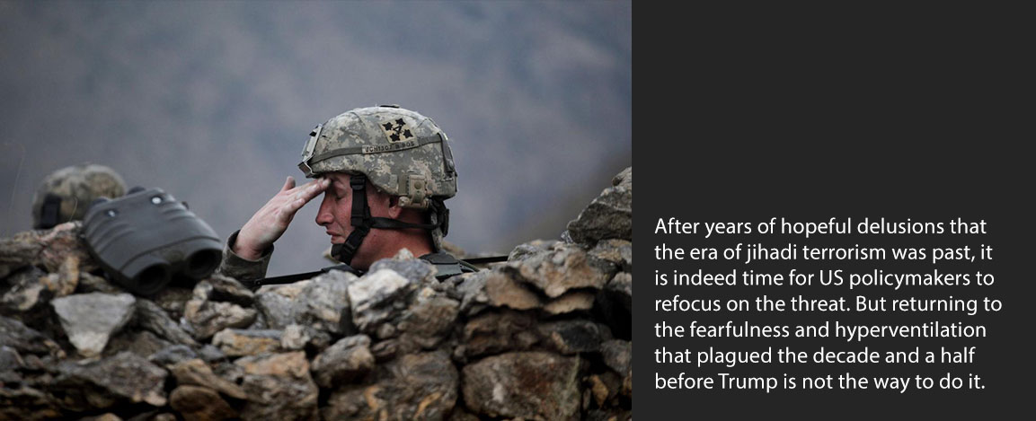 A US soldier in the Pesh valley, Afghanistan, August 2009