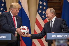 Trump and Putin - Game theory? Photographer: Chris McGrath/Getty Images Europe 