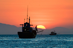 Ship on the South China Sea