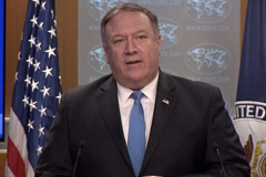 Secretary of State Mike Pompeo announced that the Trump administration's Iran policy will be handled by the new Iran Action Group inside the State Department. (Reuters)