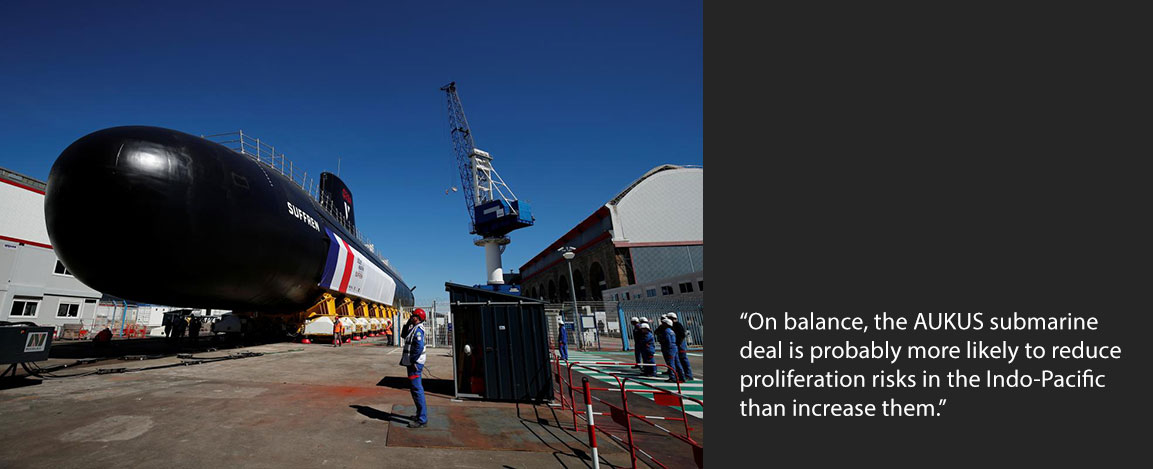 A nuclear-powered submarine in Cherbourg, France, July 2019