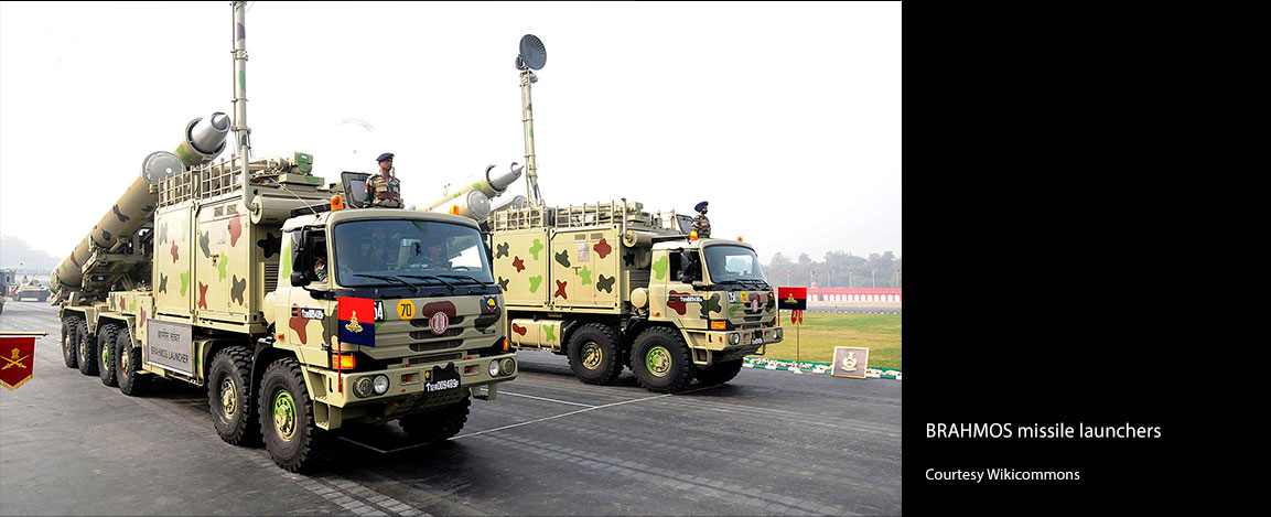 BRAHMOS missile launchers