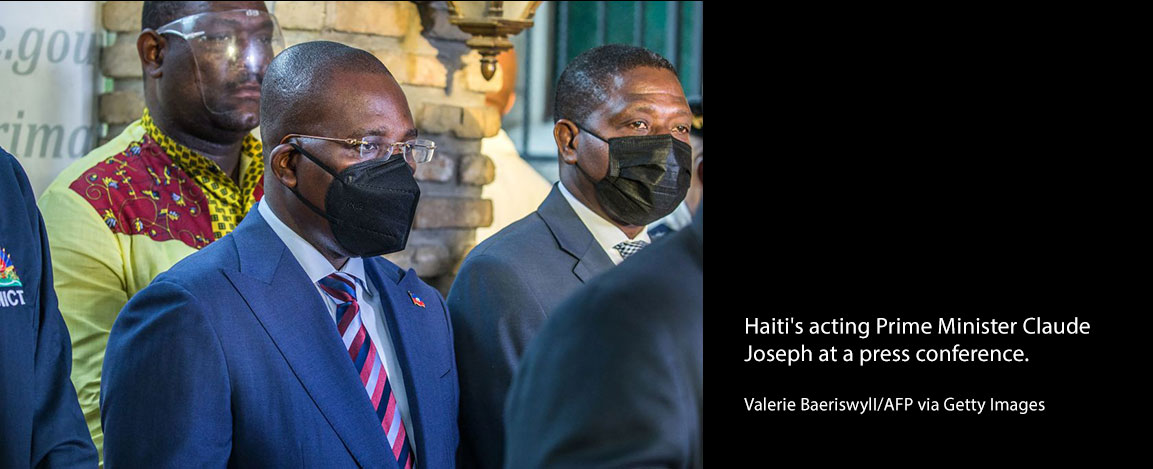 Haiti's acting prime minister Claude Joseph