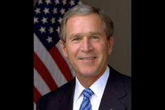 President George W Bush