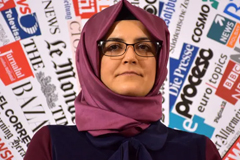 Hatice Cengiz has been an outspoken advocate for justice for Jamal Khashoggi, who was killed in the Saudi consulate in Turkey in October 2018. Photograph: Anadolu Agency via Getty Images 