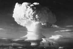  The first H-bomb explosion at Eniwetok Atoll in the Pacific Three Lions/Getty Images 