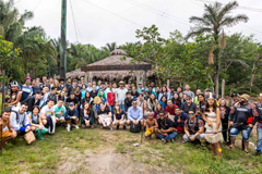 MIT musicians and tour staff with the São Sebastião community