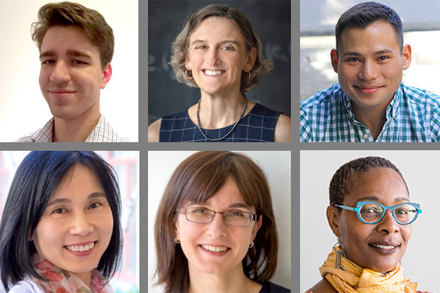 Headshot grid of Daniel Clark, Sara Ellison, Erik Lin-Greenberg, Masami Ikeda-Lamm, Maria Khotimsky, and Kenda Mutongi