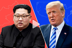 North Korean leader Kim Jong Un and United States President Donald Trump