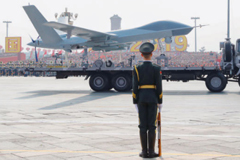 Military solider with plane