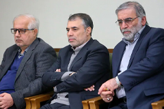 Mohsen Fakhrizadeh, right, was a key figure in Iran’s nuclear weapons program. (West Asia News Agency/Reuters)