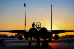 An F-15E Strike Eagle sits on the flightline at Incirlik Air Base, Turkey, November 12, 2015.  Credit: Flickr/US Air Force