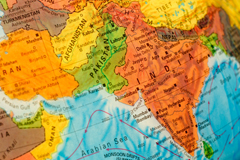 Map of South Asia